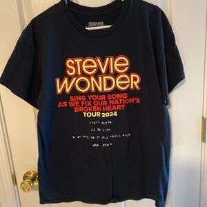 Stevie Wonder 2024 concert tour tee